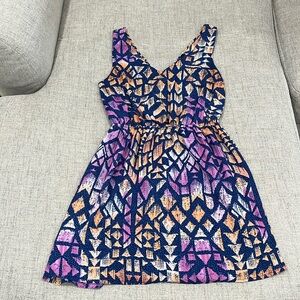 Printed Mini Dress